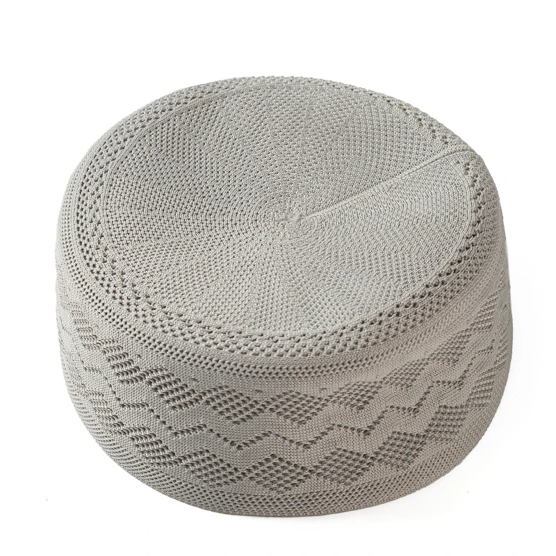 Islamic Man Turban Keffiyeh Turkish Kufi Cap - New Muslim Prayer Hat Jewish Hijab for Men Saudi Arabia Indian Style