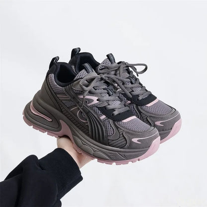 Summer new Retro casual breathable mesh women's shoes fashionable versatile shoes lightweight comfortable women's socks