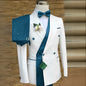 Costume de Mariage Ample Fnoexw – Style Formel, Confort Coton &amp; Braguette à Boutons