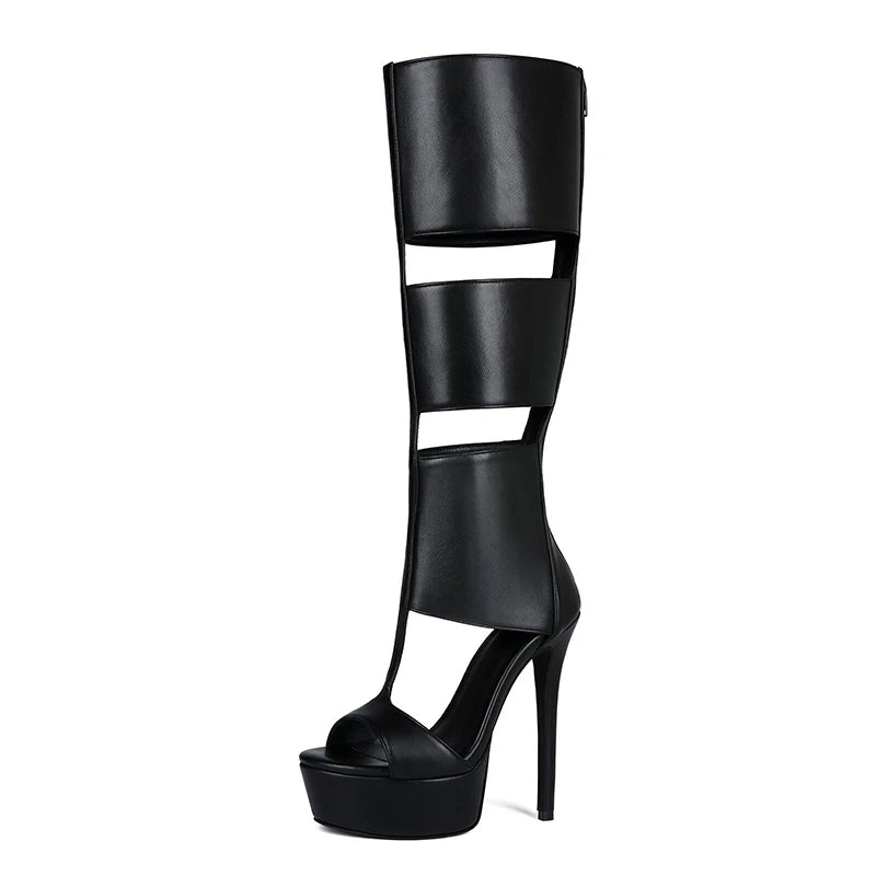 Summer sexy high heel platform  women sandal belt peep toe night party sandal