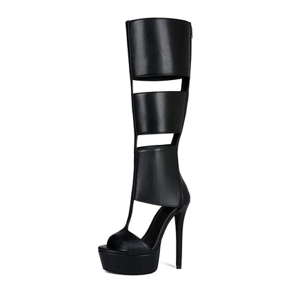Summer sexy high heel platform  women sandal belt peep toe night party sandal