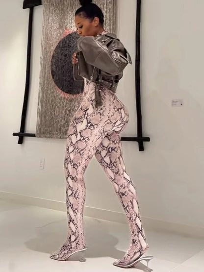 Combinaison Slim "Serpentine" Patchwork – Édition Clubwear par WEIRD PUSS