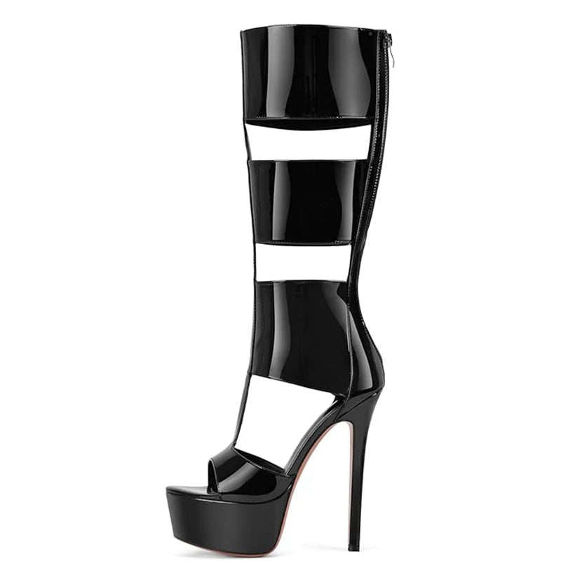 Summer sexy high heel platform  women sandal belt peep toe night party sandal