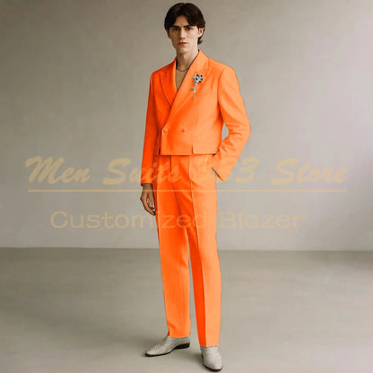 Costume Formel de Luxe KSDN – Double Boutonnage, Coupe Droite &amp; Sur-Mesure Premium