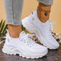Sneakers Compensées Femme SA006 – Style Urbain, Confort &amp; Hauteur