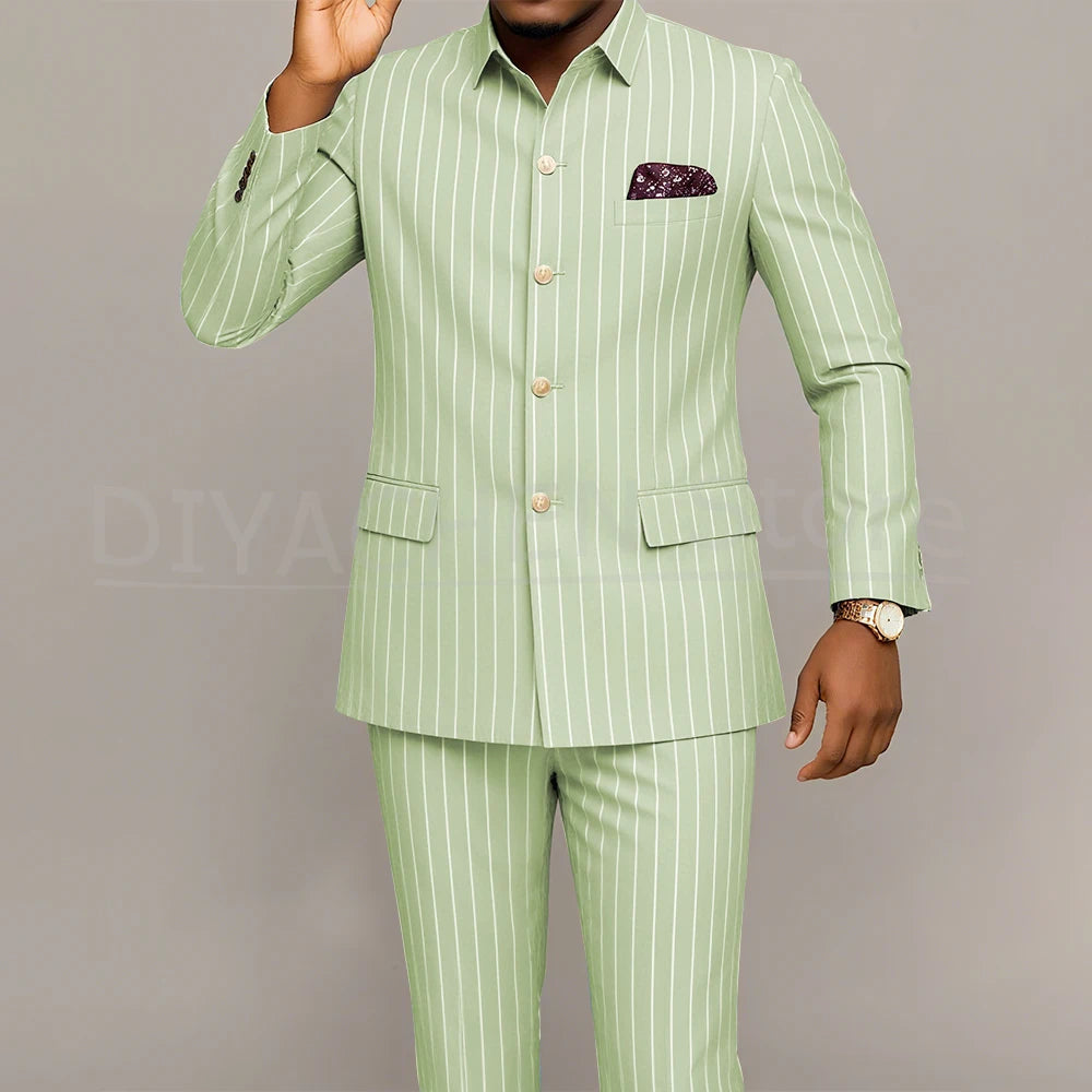 Costume Homme Slim Fit LAIDITYA – Simple Boutonnage, Style Smart Casual &amp; Sur-Mesure Artisanal