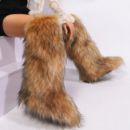 Cuissardes de Neige "Furry Punk" HSFUR – Chaleur Extrême &amp; Style Alternatif