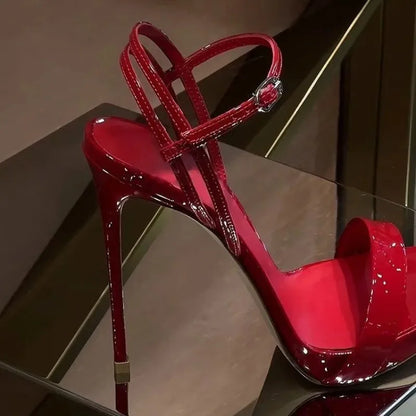 Sexy European-style high-heeled women's shoes, 2026 new model, elegant and sophisticated, open-toe fashionable sandals