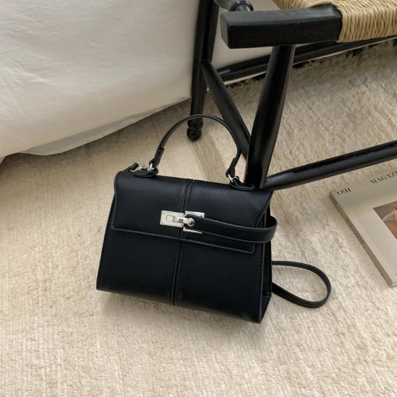 Elegant Versatile Ladies Crossbody Bag Handbag  Bag Fashionable Outgoing Small Handle Bag Commuting Style Detachable Strap