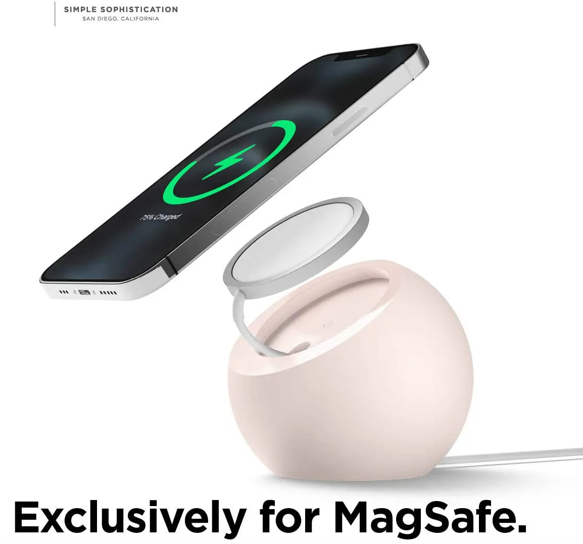 Ball Shape Magnetic Silicone Charging Desk Holder Stand for Magsafe iPhone 16 15 14 13 Macsafe Charger Dock Station Accessories