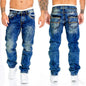 Jean Coupe Pencil en Denim Premium – Style Casual, Taille Basse &amp; Fini Adouci
