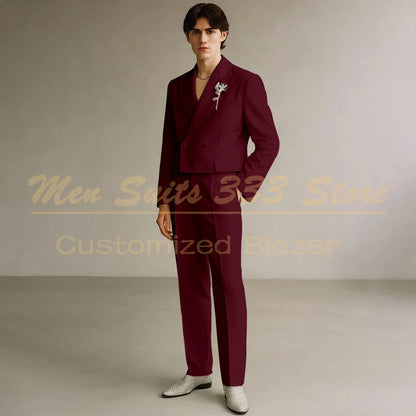 Costume Formel de Luxe KSDN – Double Boutonnage, Coupe Droite &amp; Sur-Mesure Premium