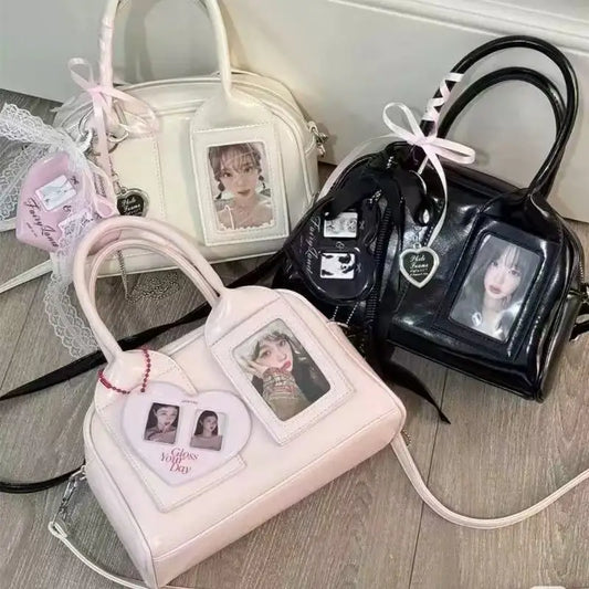 New Y2K Harajuku Shoulder Bag Women Korean Transparent Ita Bag Crossbody Bag Female Japanese Designer Trend Handbag Purse