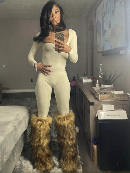Cuissardes de Neige "Furry Punk" HSFUR – Chaleur Extrême &amp; Style Alternatif