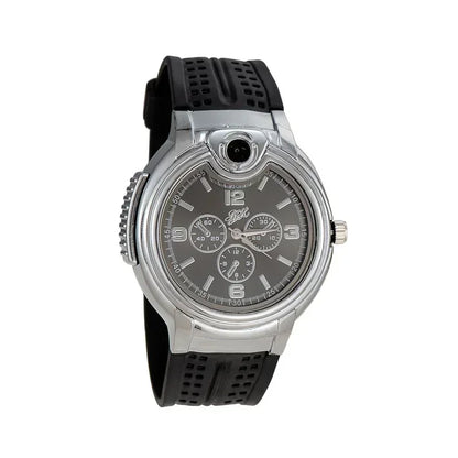 Outdoor Watch Inflatable Lighter Fashion Metal Gas Windproof Portable Open Flame Lighter Smoking Cool Personality Gift 2025 New