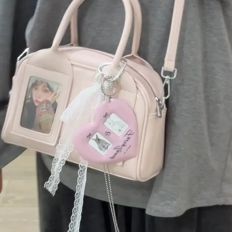 New Y2K Harajuku Shoulder Bag Women Korean Transparent Ita Bag Crossbody Bag Female Japanese Designer Trend Handbag Purse