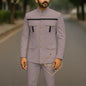 Ivory Formal Safari Suit Custom Made Indian Menswear for Wedding Groom Men's 2pcs Set Jacket Pants Slim Fit Party Dress