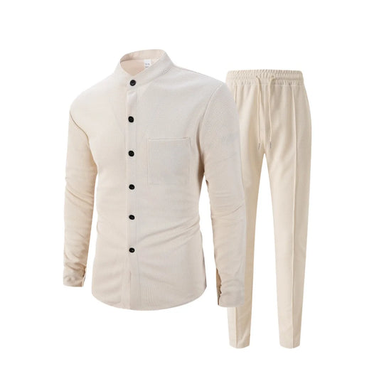 Ensemble Coordonné Chemise &amp; Pantalon – Style Décontracté &amp; Fonctionnel