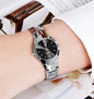 2pcs Couples Dial Cutting Quartz Watch Business Fashion Analog Calendar Wrist Watch Valentines Gift For Men Women Date Watch