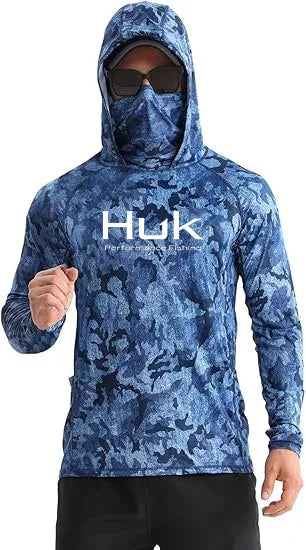 Men's Fishing hooded sweatshirt Fishing UV protection hoodie Camiseta De Pesca clothing hooded top grey white