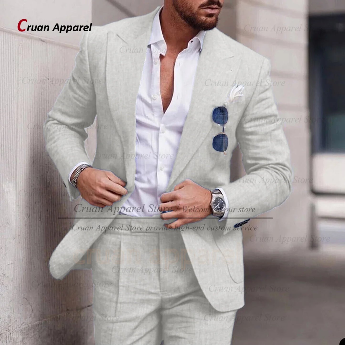 Costume Décontracté – Style Estival &amp; Confort en Lin