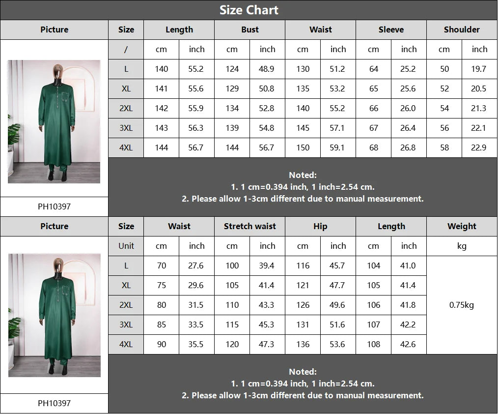 New African Traditional Clothes For Business Men Embroidery Dashiki Robe Shirt and Pants Sets 2 PCS Outfits Wedding Party 2025