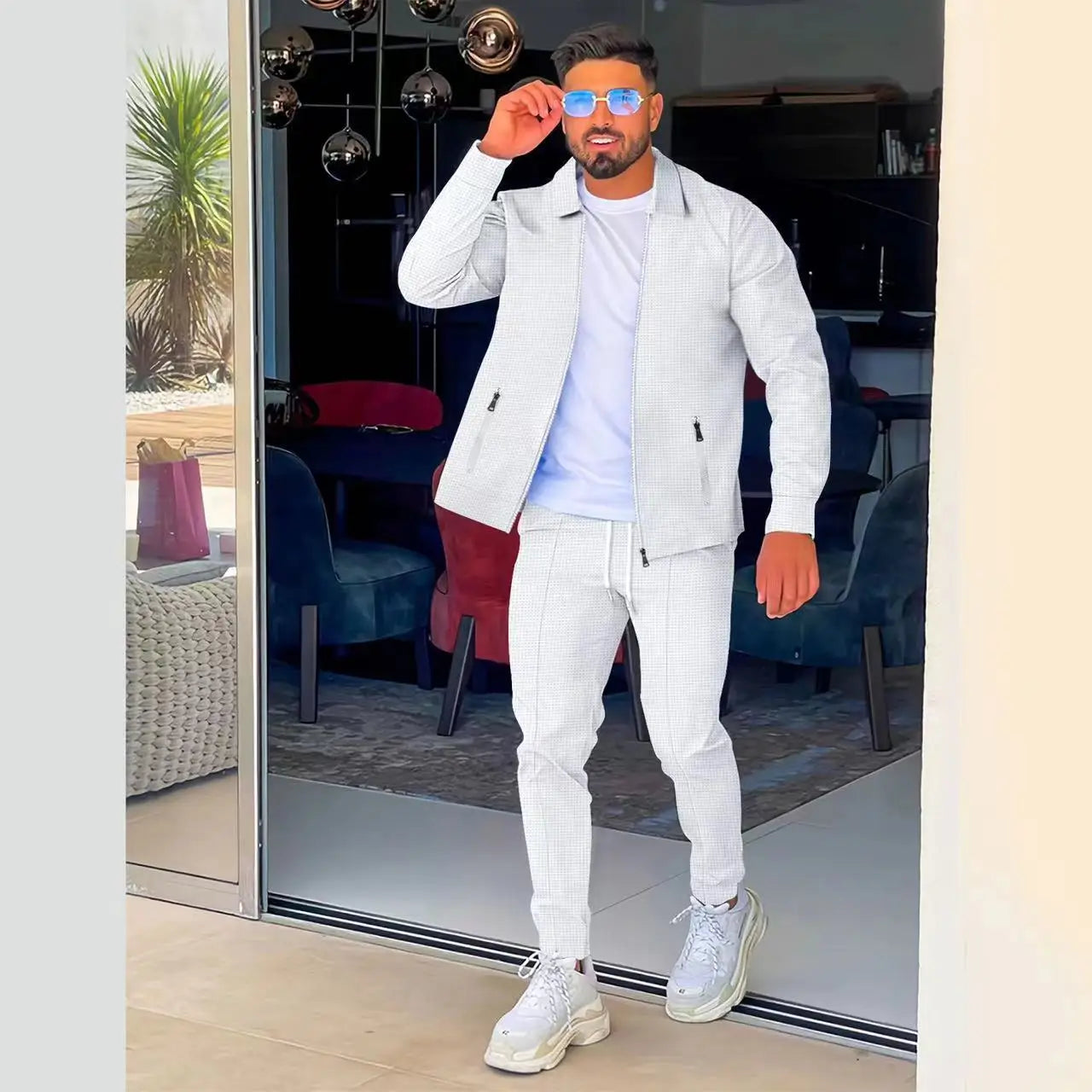 Ensemble Sportif – Style Urbain &amp; Confort Quotidien (Printemps-Automne)