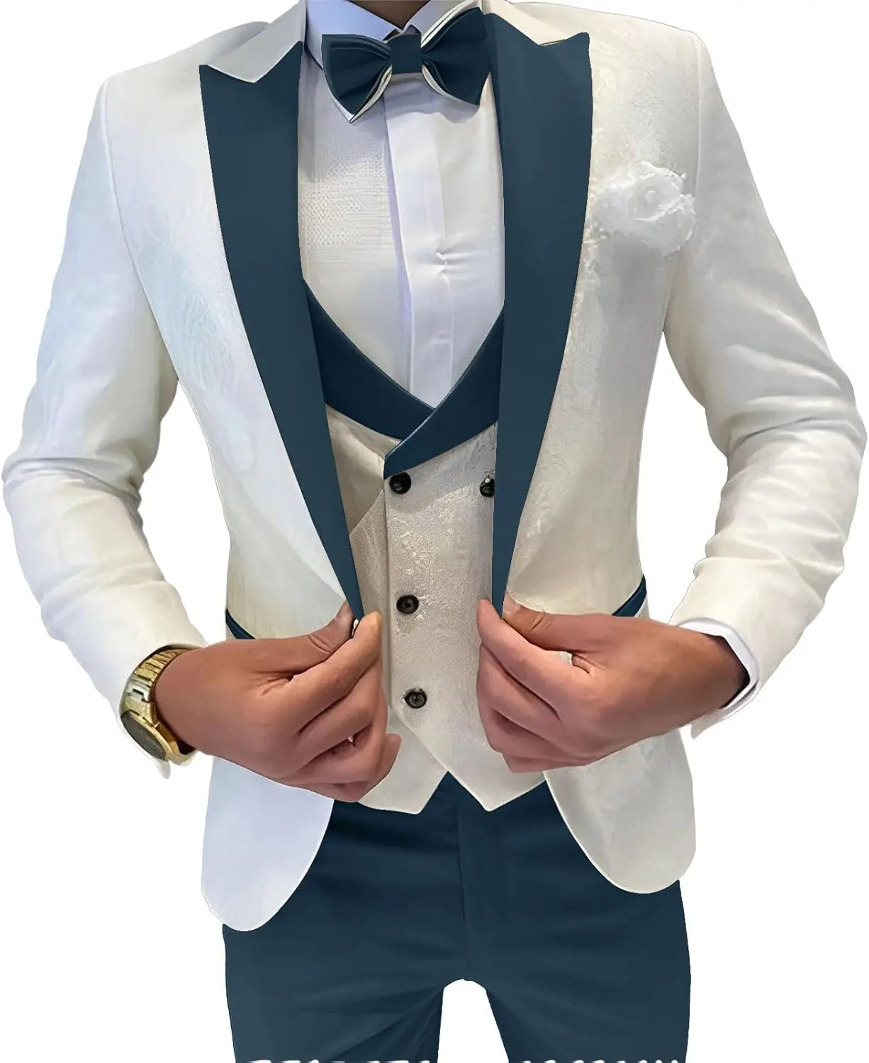 Costume de Mariage "Smart Casual" WSMDA – Simple Boutonnage, Confort Coton &amp; Style Urbain