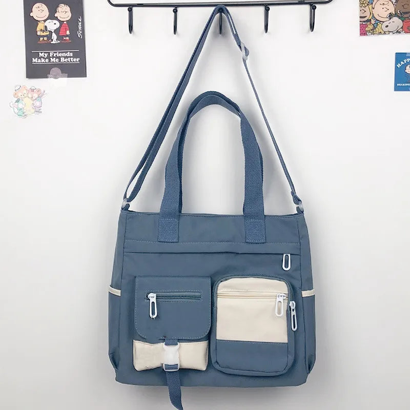 New Canvas Women Handbags Messenger Bag Youth Ladies Fashion Shoulder Tote Bag Versatile Female Crossbody Bags Pouch Pack Bolsas