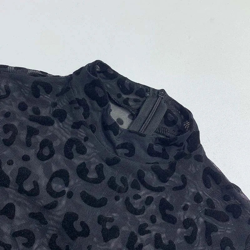 Combinaison Skinny Léopard – Y2K Streetwear Edition 2026