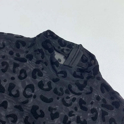 Combinaison Skinny Léopard – Y2K Streetwear Edition 2026