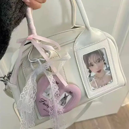 New Y2K Harajuku Shoulder Bag Women Korean Transparent Ita Bag Crossbody Bag Female Japanese Designer Trend Handbag Purse