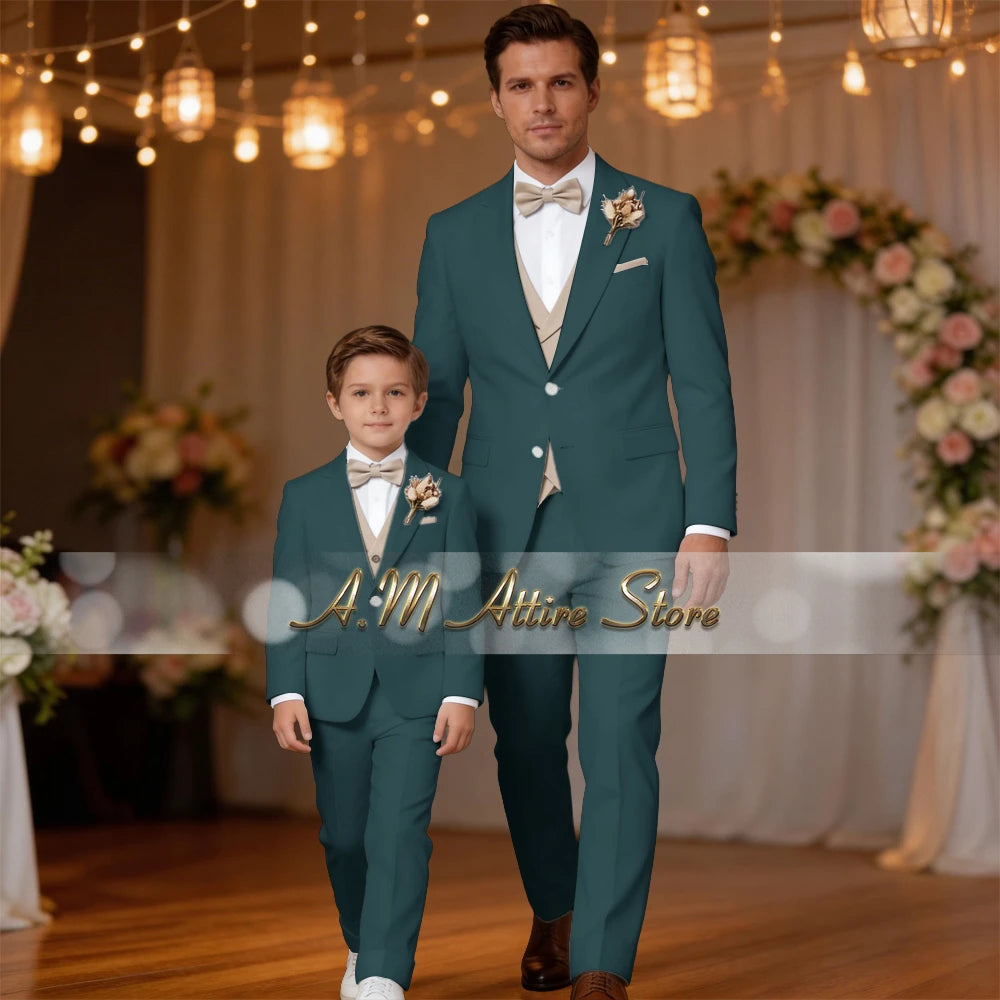 Costume de Mariage &amp; Banquet – Coupe Droite, Élégance Printemps-Automne (Origine France)