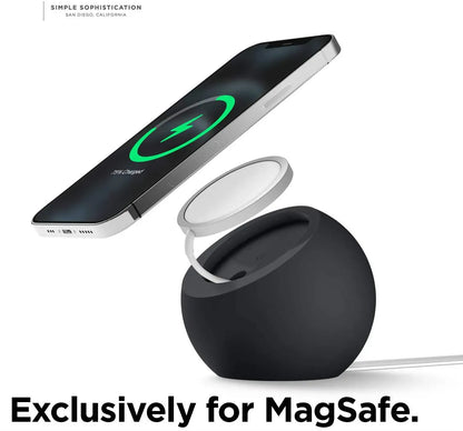 Ball Shape Magnetic Silicone Charging Desk Holder Stand for Magsafe iPhone 16 15 14 13 Macsafe Charger Dock Station Accessories
