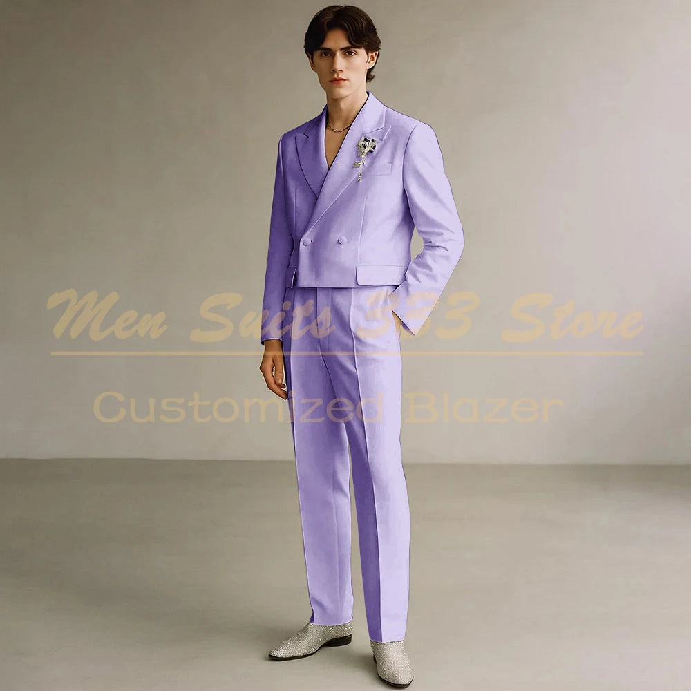 Costume Formel de Luxe KSDN – Double Boutonnage, Coupe Droite &amp; Sur-Mesure Premium