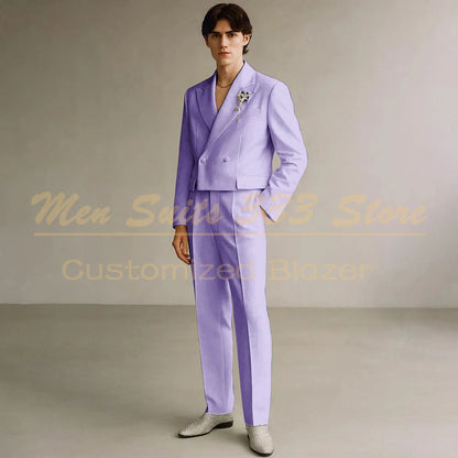 Costume Formel de Luxe KSDN – Double Boutonnage, Coupe Droite &amp; Sur-Mesure Premium