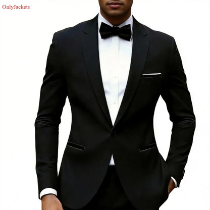 Costume de Mariage Formel Homme TTXI – Simple Boutonnage, Coupe Élégante &amp; Tissage Premium