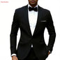 Costume de Mariage Formel Homme TTXI – Simple Boutonnage, Coupe Élégante &amp; Tissage Premium
