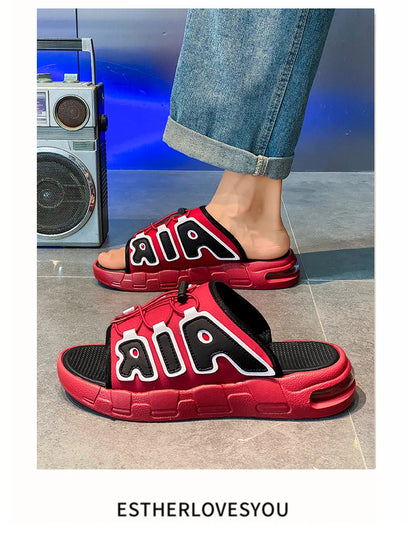 Sandales d'Extérieur Style Streetwear JRJL – Confort Coton, Semelle PVC &amp; Style Croisé