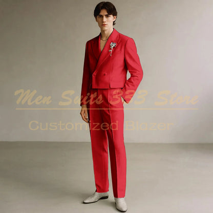 Costume Formel de Luxe KSDN – Double Boutonnage, Coupe Droite &amp; Sur-Mesure Premium