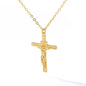 Christian Jesus Cross Necklace For Women Men Stainless Steel Chains Choker Religion Cross Pendants Jewelry Prayer Baptism Gifts