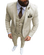 New Pink Men's 3 Pieces Suit Formal Business Notch Lapel Slim Fit Tuxedos Best Man Blazer For Wedding(Blazer+Vest+Pants)