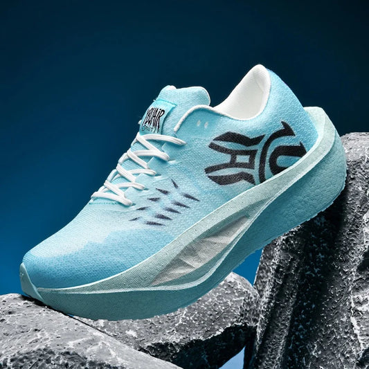 Marathon Men Running Shoes Carbon Board Sports Breathable Comfortable Athletic Air Cushion Women's Lightweight Nonskid Sneakers