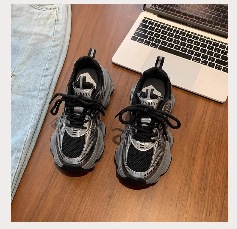 Sneakers Imperméables ROME YBQJOO 2025 – Confort Casual, Style Épuré &amp; Semelle Plat-Compensée