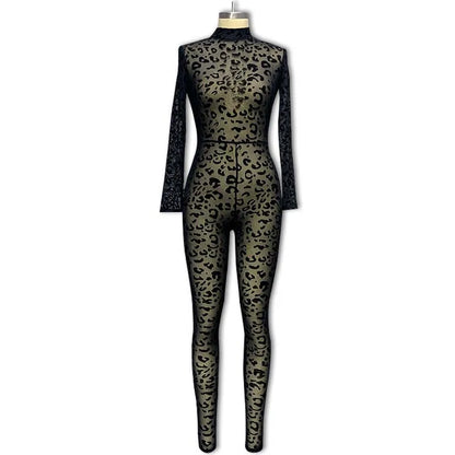 Combinaison Skinny Léopard – Y2K Streetwear Edition 2026