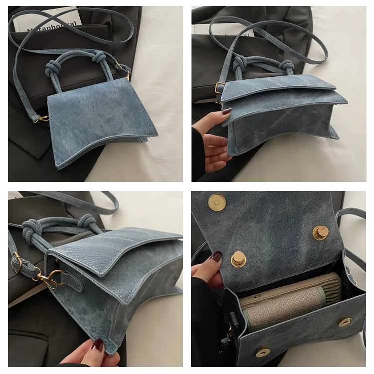 Fashionable Women's Shoulder Bag Pure Color Trendy Crossbody Bag Simple Casual Diagonal Bag Small Square Bags for Autumn bolsos