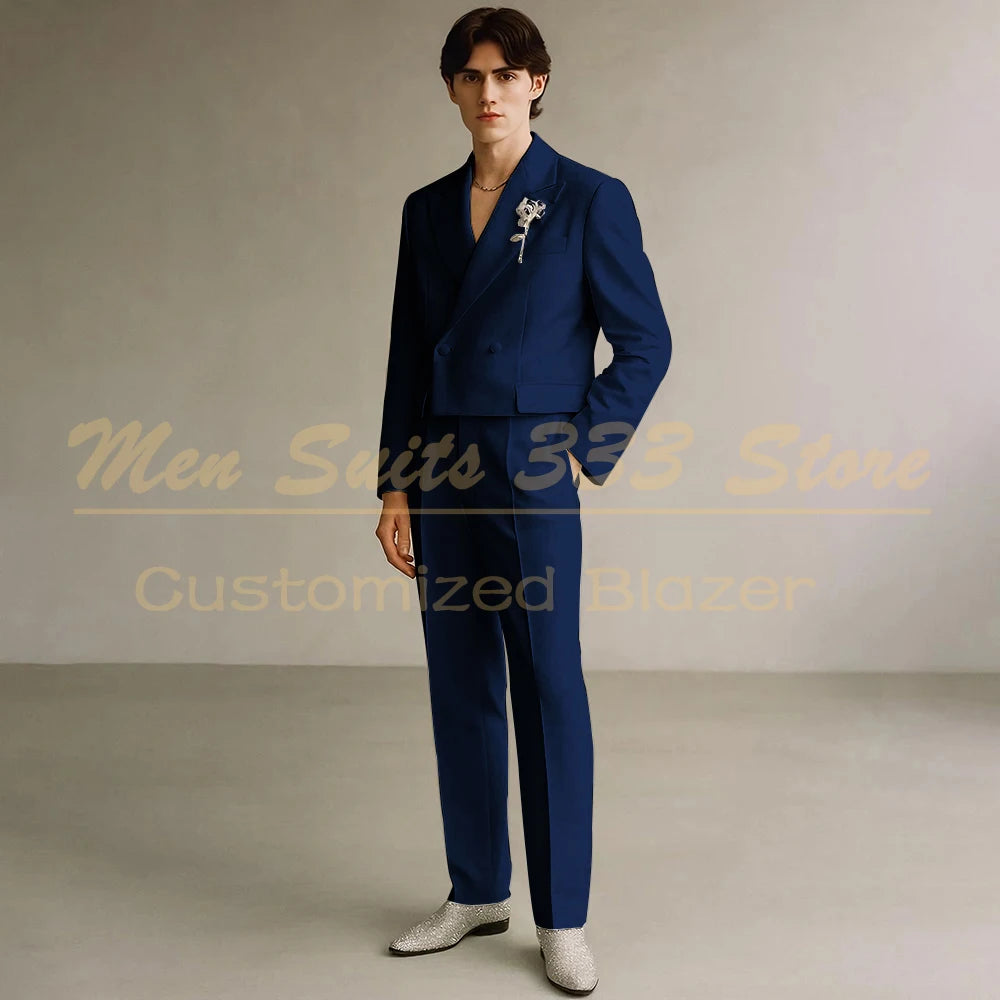 Costume Formel de Luxe KSDN – Double Boutonnage, Coupe Droite &amp; Sur-Mesure Premium