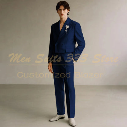 Costume Formel de Luxe KSDN – Double Boutonnage, Coupe Droite &amp; Sur-Mesure Premium