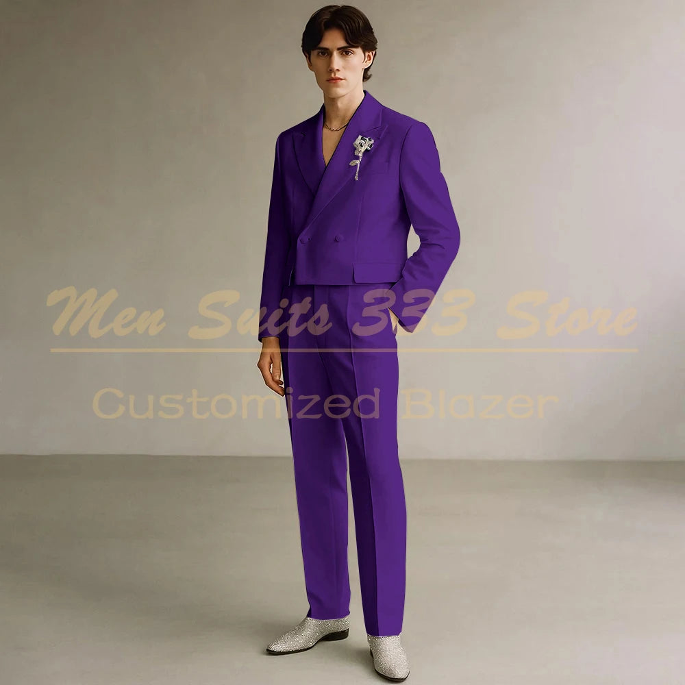 Costume Formel de Luxe KSDN – Double Boutonnage, Coupe Droite &amp; Sur-Mesure Premium