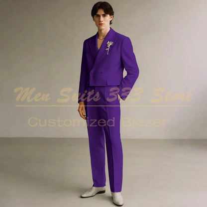 Costume Formel de Luxe KSDN – Double Boutonnage, Coupe Droite &amp; Sur-Mesure Premium